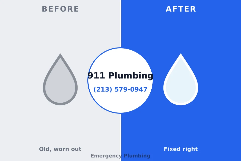 Before and after: plumbing repair Wilkinson Heights, SC